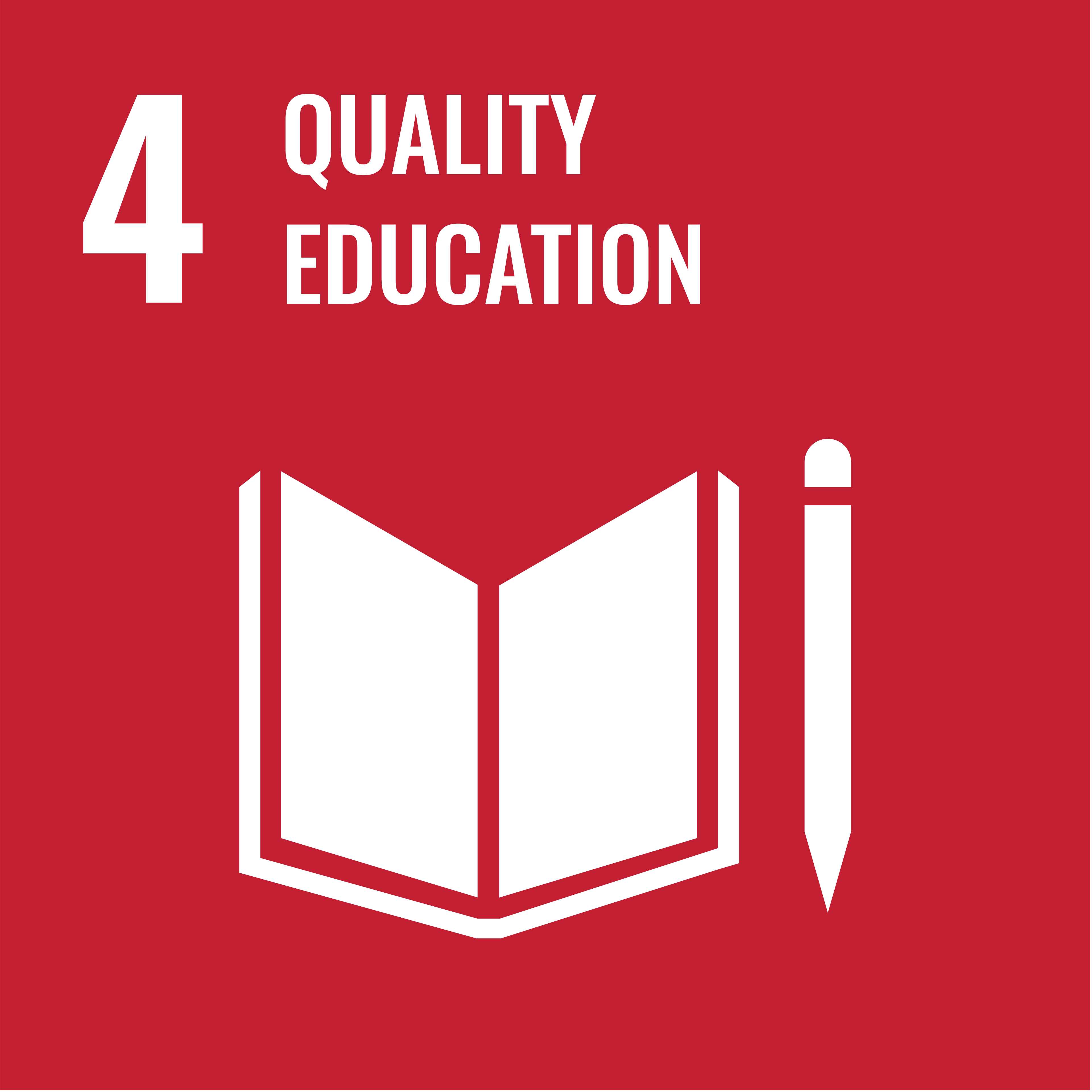 Sustainable Development Goal 4 Quality Education logo